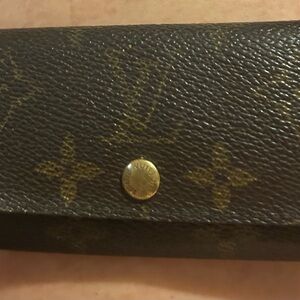 Louis Vuitton Monogram Canvas Key Holder in Dark Brown with Gold Hardware